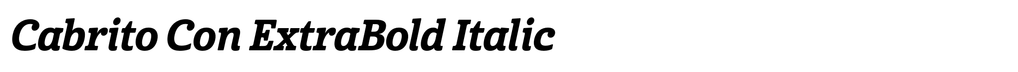 Cabrito Con ExtraBold Italic image